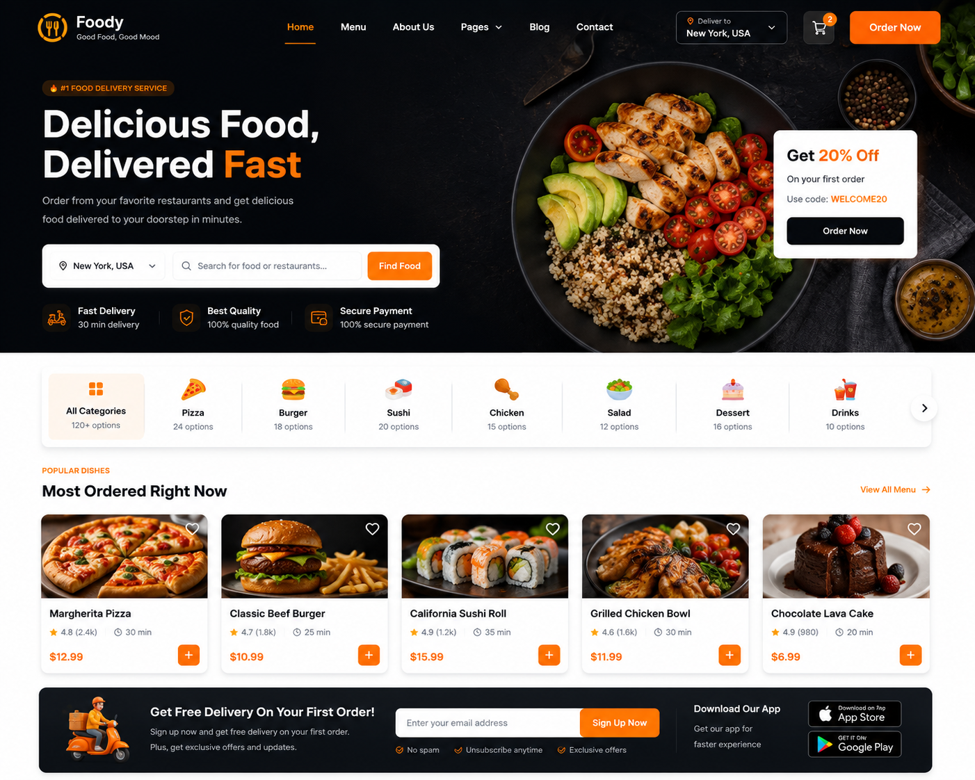 Foody Restaurant Delivery
